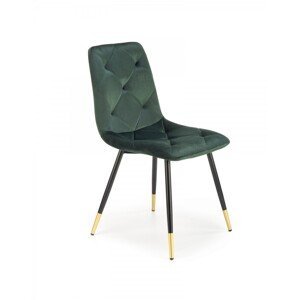 Designová stolička Nypo tmavo zelená