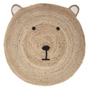 Okrúhly koberec Bear 100 cm hnedý