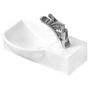 Umývadlo do kúpeľne ľavé MEXEN HUGO 40 x 22 cm biele