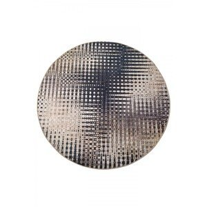 Okrúhly koberec Fusion 140 cm béžový/čierny