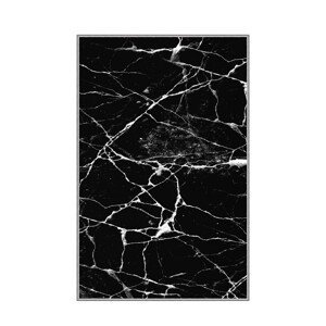 Koberec Black Marble 80x150 cm čierny