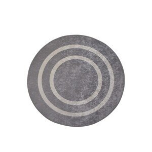 Okrúhly koberec Silver 140 cm sivý
