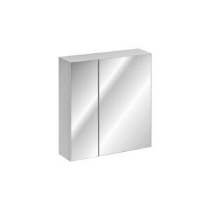 Závesná kúpeľňová skrinka so zrkadlom Leonardo 84-60-B 2D biela