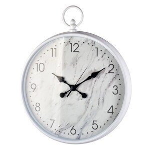 Nástěnné hodiny Marmu 48 cm bílé