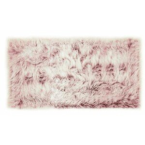 Kusový koberec s vysokým vlasom OMBRE 60 x 120 cm - magnóliový