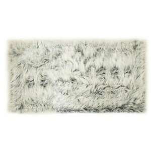 Kusový koberec s vysokým vlasom OMBRE 80x140cm - tmavo šedý
