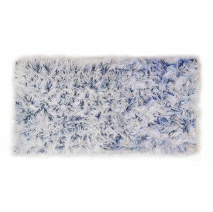 Kusový koberec s vysokým vlasom OMBRE 120 x 160 cm - modrý