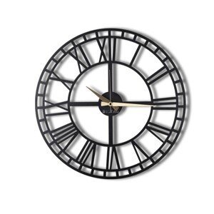 Dekoratívne nástenné hodiny Reedo 50 cm čierne