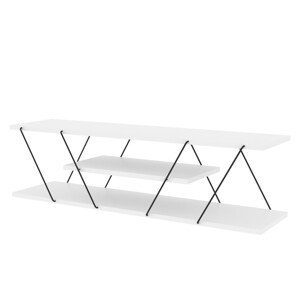 TV stolek CANAZ 120 cm bílý/černý