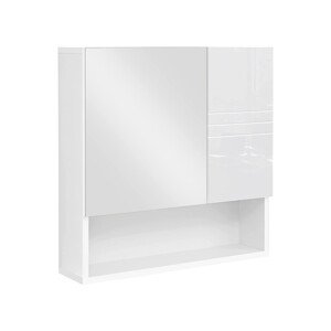 Koupelnová skříňka se zrcadlem Vasagle Tima bílá