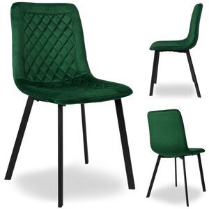 Čalouněná židle CURTIS samet zelená