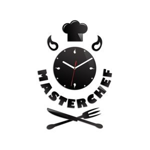 Nástenné hodiny Master Chef čierne