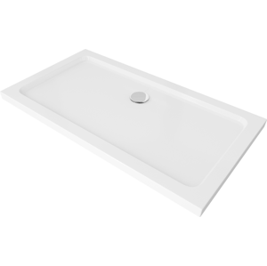 Obdĺžniková sprchová vanička MEXEN SLIM biela, 120 x 70 cm + sifón