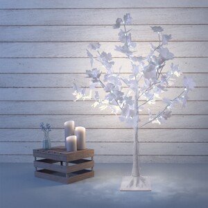 LED svetelný stromček JAVOR biely