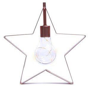 Vánoční LED lampa STAR červená