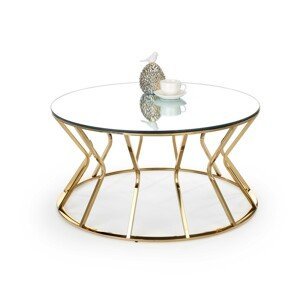 Konferenční stolek AFINA 90 cm zlatý