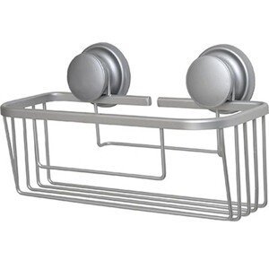 Koupelnový košík s přísavkami Espar stříbrný