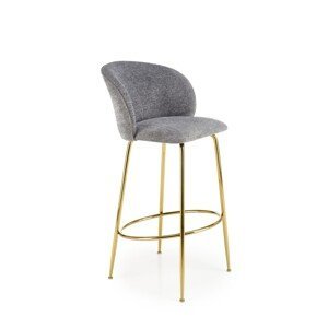 Barová židle H116 šedá/zlatá