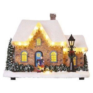 LED vánoční domek House 20,5 cm teplá bílá