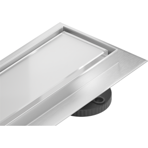 Odtokový žľab MEXEN FLAT 50 cm - biele sklo