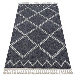 Kusový shaggy koberec BERBER ASILA sivý