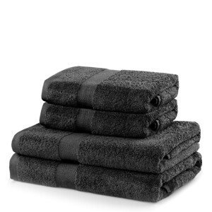 Sada tmavě šedých ručníků DecoKing Niki