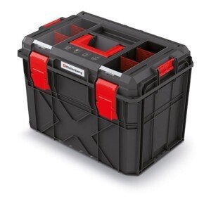 Kufr na nářadí XEBLOCCK LOG 54,6 x 38 x 40,7 cm černo-červený