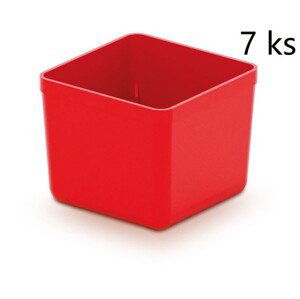 Sada úložných boxů 7 ks UNITEX 5,5 x 5,5 x 16,5 cm červená