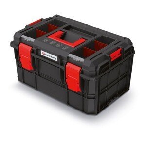 Kufr na nářadí XEBLOCCK LOG 54,6 x38 x 30,7 cm černo-červený