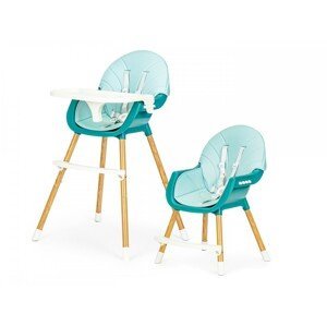 Detská jedálenská stolička 2 v 1 Colby EcoToys modrá