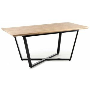 Jedálenský stôl MARSALA 180 cm čierny/dub