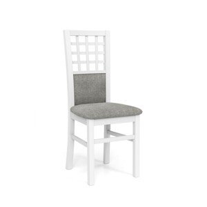 Jedálenská stolička Gernia biela/sivá