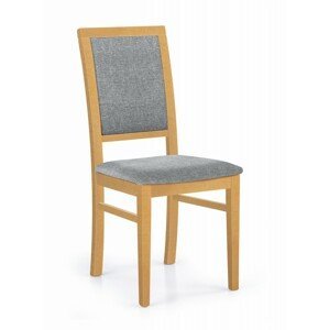 Jedálenská stolička Kely dub medový/sivá