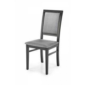 Jedálenská stolička Kely čierna/sivá