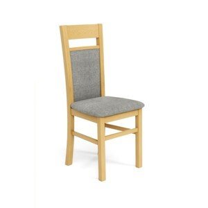 Jedálenská stolička Genrad dub medový/sivá