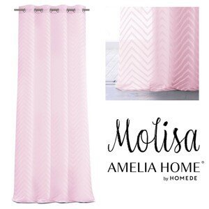 Záclona AmeliaHome Molisa ružová