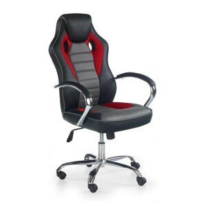 Kancelárska stolička Scrillo čierna/červená/sivá