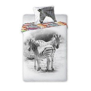 Bavlnená posteľná bielizeň Wild Zebra 160x200 cm