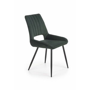 Jedálenská stolička Aken tmavo zelená