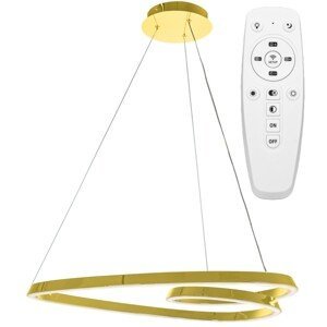 Stropné svietidlo LED Lop + ovládač zlaté