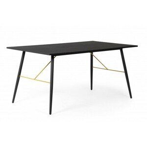 Jedálenský stôl Alaia 160x90 cm čierny