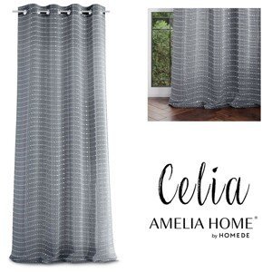 Záclona AmeliaHome Celia sivá