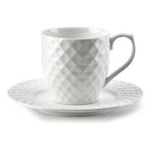 Porcelánový hrnček Diamond 230 ml biely