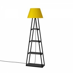 Stojacia lampa Pal 165 cm antracit/žltá
