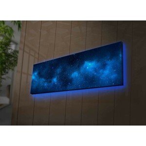 Obraz s led osvetlením Galaxie 90x30 cm
