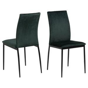 Jedálenská stolička Demina tmavo zelená