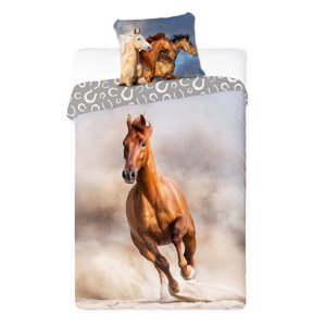 Bavlnená posteľná bielizeň Horses 006 Gdy 160x200 cm