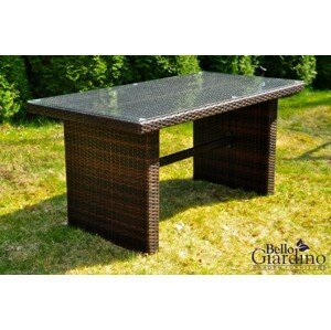 Záhradný stôl Olihe tmavo hnedý