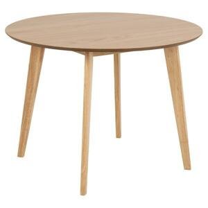 Okrúhly jedálenský stôl Roxby 105 cm hnedý