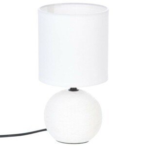 Keramická stolová lampa Timeo biela